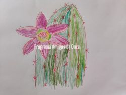"Cactus flower", por  Olivia Meyer e colaboração de Birgit Meyer